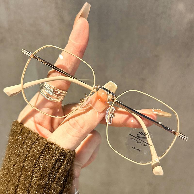 Xiaomi New Large Frame Ultra-light Flat Light Female Student Uncensored Artifact Anti-blue Light Glasses Myopia Glasses Frame 9033