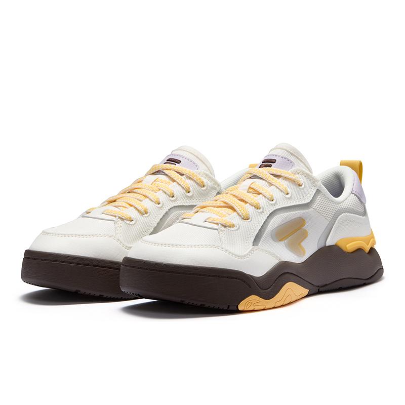 Fila Fusion Кроссовки Kick II DX CVS Универсальные Модные Низкие Женские кроссовки Белый Желтый T12W522918FSS