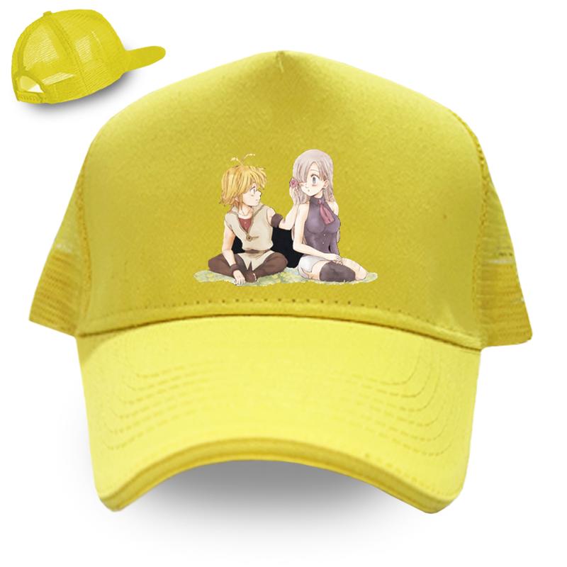 Бейсболка для взрослых «Семь смертных грехов», японская анимация, унисекс, женские кепки, модная шляпа в стиле хип-хоп