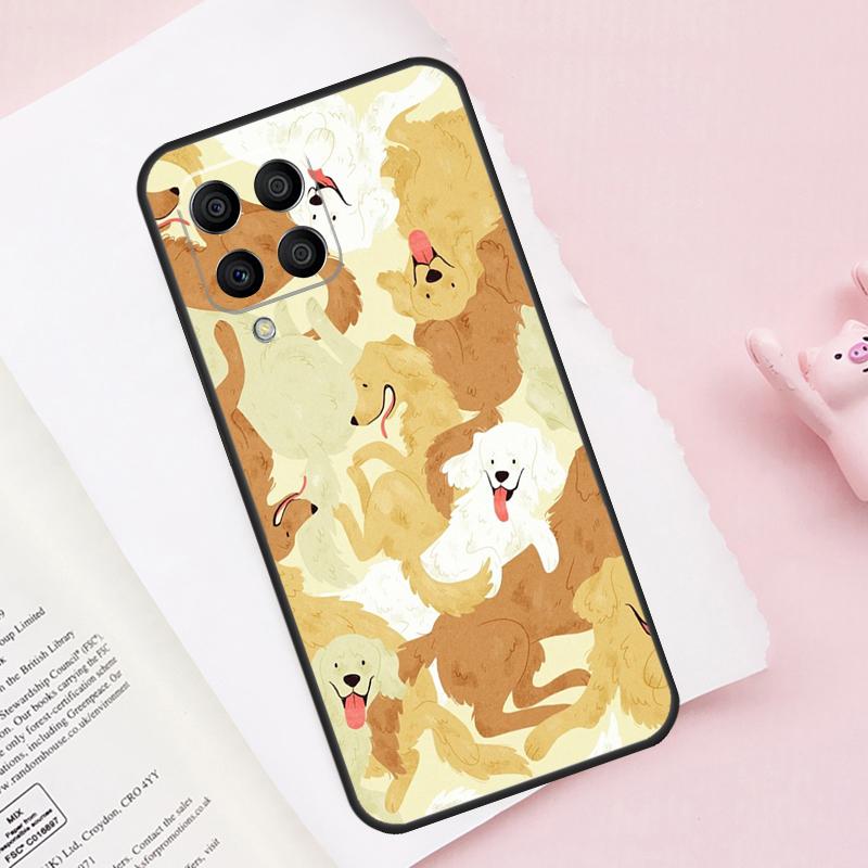 Golden Retriever Dog Case For Samsung Galaxy M51 M55 M35 M15 M56 M36 M16 M06 M13 M33 M53 M12 M32 M52 M14 M34 M54