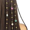 34pcs Butterfly Hollow Out Hair Ring Dread Locks Hair Braid Tubes Gold Dreadlocks Beads Women