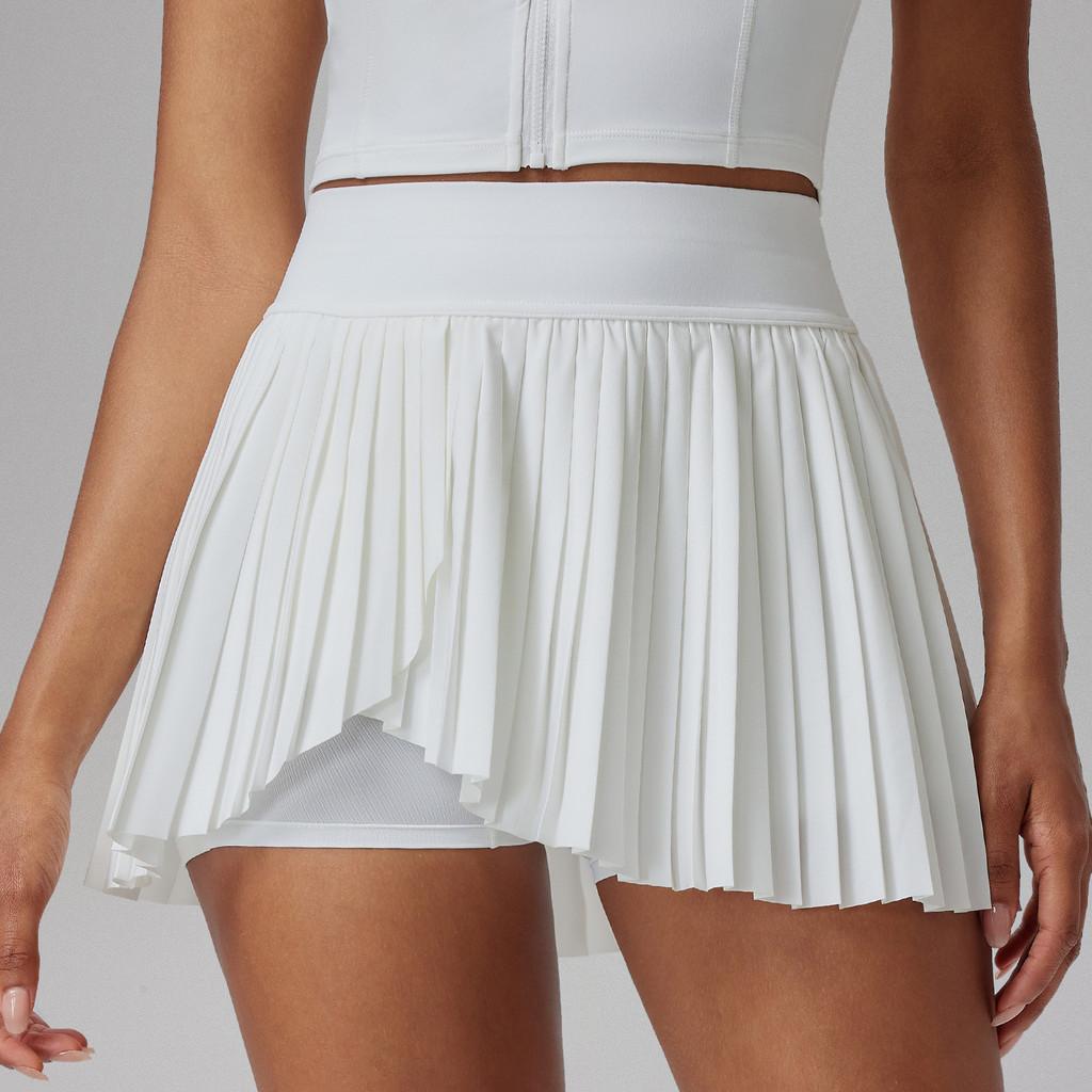 Athletic Tennis Skirt For Women With Polyester Fabric For Summer Sports And Fitness
