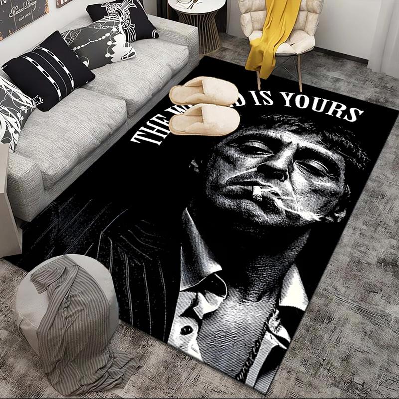 Scar-face: World Is Yours Area Rug Suitable for Indoor And Outdoor,Carpets for Kitchens, Homes, Offices, Living Rooms,Home Decor,Christmas Gift