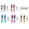 2 Packs Adjustable RC Car Oil Shocks Metal Shock Absorbers for 124018 124019 144001 Spare Parts