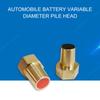 2 Pcs Car Battery Terminal Connector Clamp M6 Brass Stud Wire Binding Post Thread Screw Power Supply Connector Terminal