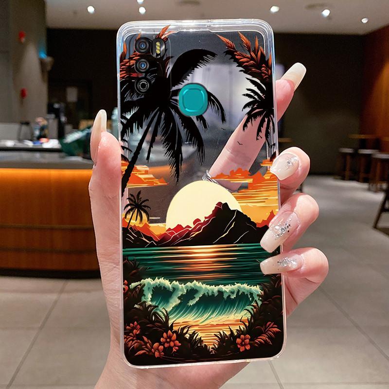 Для Infinix Hot 9 Play Задняя крышка X680 X680B X680C Эстетичный Милый Крутой Чехол для Телефона Мальчиков Девочек Мягкий Силикон Прозрачный Корпус