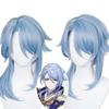 Simulation Scalp Genshin Impact Kamisato Ayato Cosplay Wig Anime Heat Resistant Synthetic Hair Ayaka Brother Ayato Wigs + WigCap