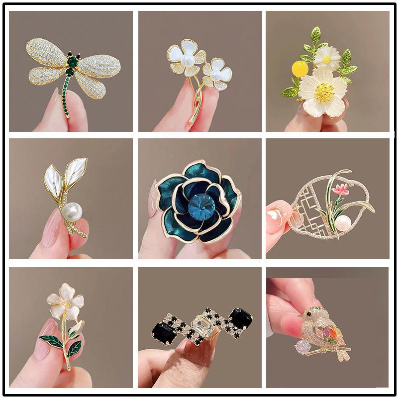 High-End Brooches, Women'S Sense Of Luxury, Niche, High-End Pins, Elegant Temperament, Fixed Clothes, Suits, Pearl Jewelry