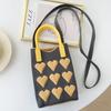Стильная сумка Love Knit Handbag Crossbody для женщин, мобильная сумка через плечо, сумка ручной работы, многоразовая сумка для покупок