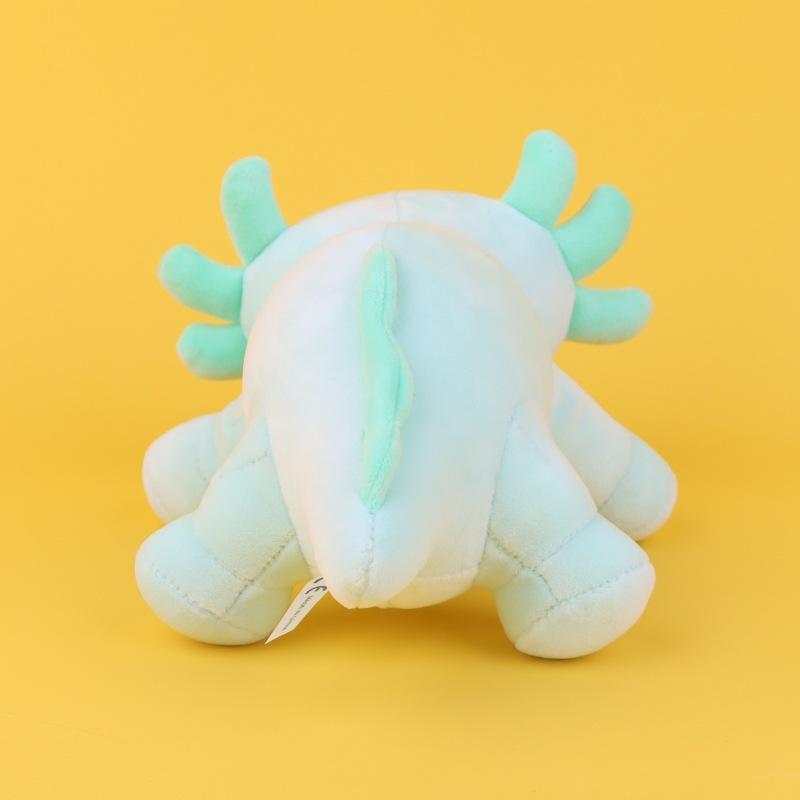 Четырехцветная крадущаяся Саламандра Аксолотль, мультяшная милая шестиугольная кукла-динозавр, детская плюшевая игрушка