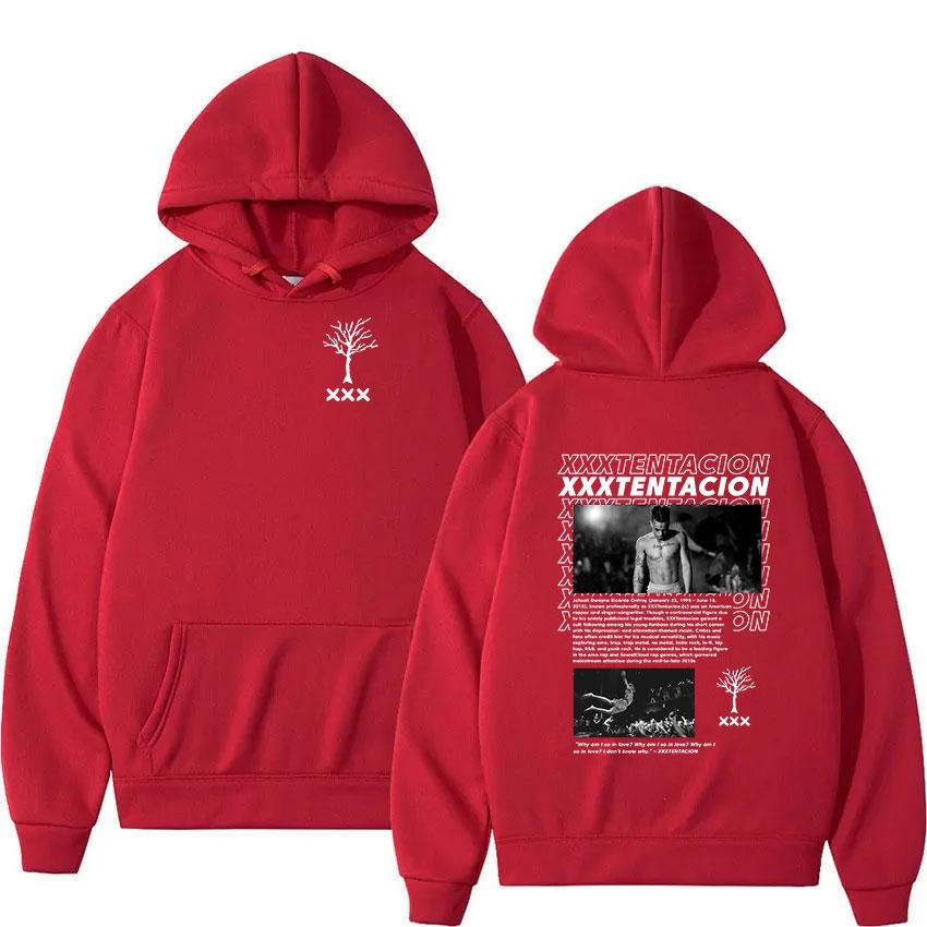 Худи с принтом альбома тура рэпера Xxxtentacion, мужское, винтажное, с длинным рукавом, оверсайз, с капюшоном, хип-хоп, пуловер, уличная одежда