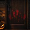 Decorative Window Film Halloween Blood Handprints/Footprints Wall Stickers Removable Decals Spooky Waterproof Scratch-resistant Decal DIY Decoration