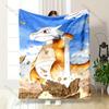 Multiple Sizes Pokemon Cubone Printed Blanket Flannel Fluffy Soft Blanket for Adult Kids Plush Sofa Bed Car Camping Luxury Gifts