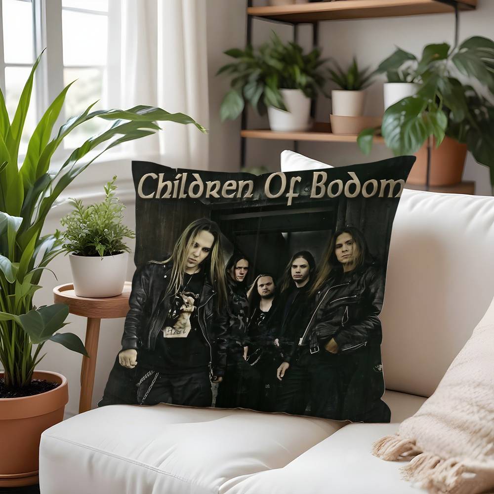 C-Подушка с принтом группы Children Of Bodom, наволочка из плюшевой ткани, мягкая наволочка, двусторонняя печать, чехол для подушки, домашние подарки