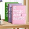 100 Days Envelope Savings Challenge Binder Save Money Challenges Loose-Leaf Binder Budget Binder with Cash Money Organizer