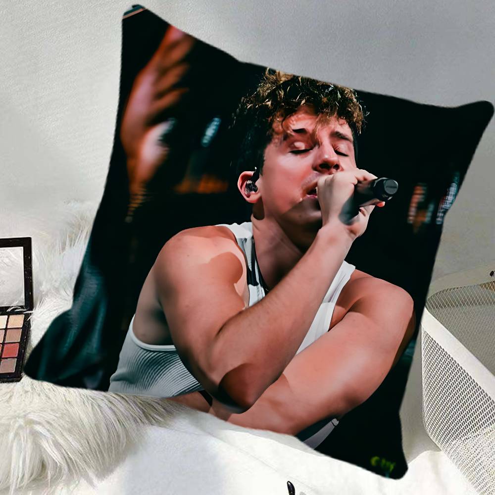 Singer Cool CCharlie Puth Pillow Case Square Pillow Bedroom Sofa Leisure Comfort Cushion Car Home Decoration