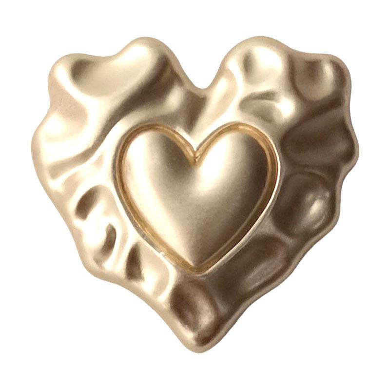 Кнопка Любви Золото Серебро Пуговица для Одежды Женский Пиджак Декоративный Костюм Двусторонняя Нейлоновая Пуговица для Пальто Костюма