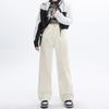 Autumn and Winter 2025 New Ins Wide-leg Mopping Jeans Women's Casual Versatile High Street Thin Straight Jeans