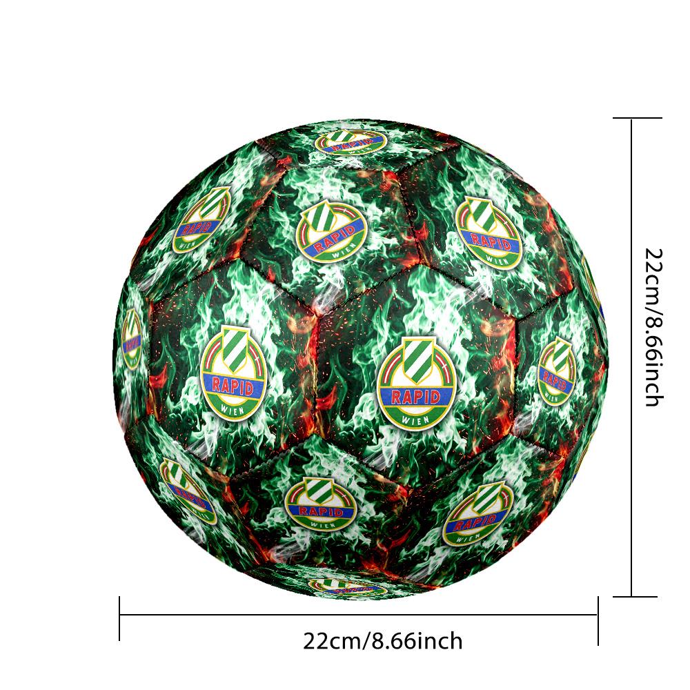 Футбольный мяч Rapid Wien FC, размер 5, стандартный, прочный, для тренировок и матчей, для взрослых, для занятий спортом на открытом воздухе