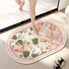 Bathroom Floor Mat, Diatom Mud, Quick-Drying Soft Mat, Toilet, Toilet Non-Slip Mat, Household Door Mat, Foot Mat