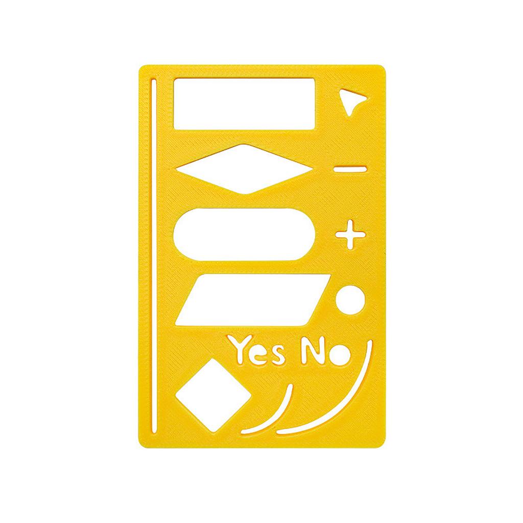 Flowchart Template Reusable Plastic Drawing Stencil Ruler With Multiple Patterns