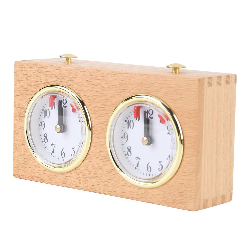 Шахматные часы аналоговый таймер ретро деревянный соревновательный хронометраж высокоточный механический инструмент