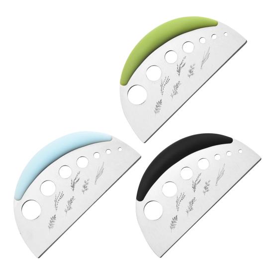 2-in-1 Herb Stripper & Cutter Stainless Steel 7-Hole Adjustable Kitchen Herbs Leaf Stripping Tool for Thyme Rosemary Basil Dishwasher-Safe Precision