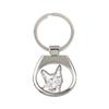 LaPerm Cat - Keychain with a Cat, Keychain with a Print, Personalized Pendant from the Brand