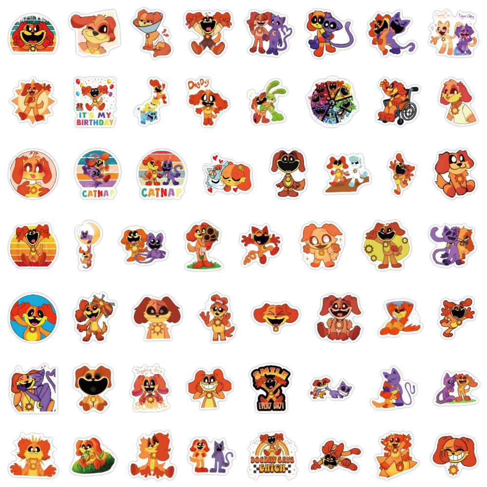 50 Новых Граффити Наклеек Smiling Critters Украсьте Блокнот Чемодан Наклейки