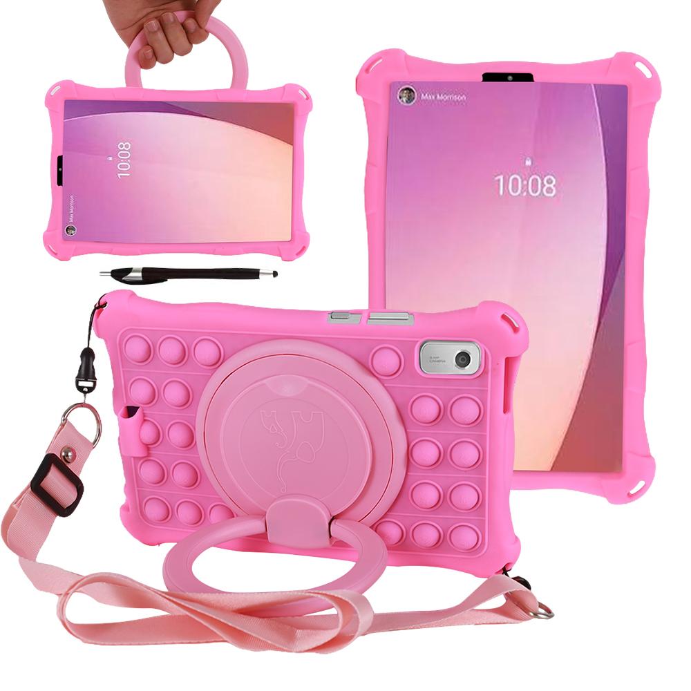 Чехол для Lenovo Tab M9 TB-310FU TB-310XU 9,0 дюймов 2025 Вращающаяся мягкая силиконовая подставка Обложка для планшета