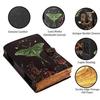 Кожаный дневник Luna Moth: Пустая Книга Теней, винтажный замок