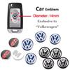 VW GTI GOLF 2026 Горячее для VW VOLKSWAGEN 14 мм Наклейка-эмблема на ключ автомобиля Логотип на брелок для Volkswagen VW Golf GTI Passat Tiguan