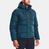 Under Armour ColdGear Training Sports Waterproof Hooded Down Jacket Men Outerwear Navy 1369372-413