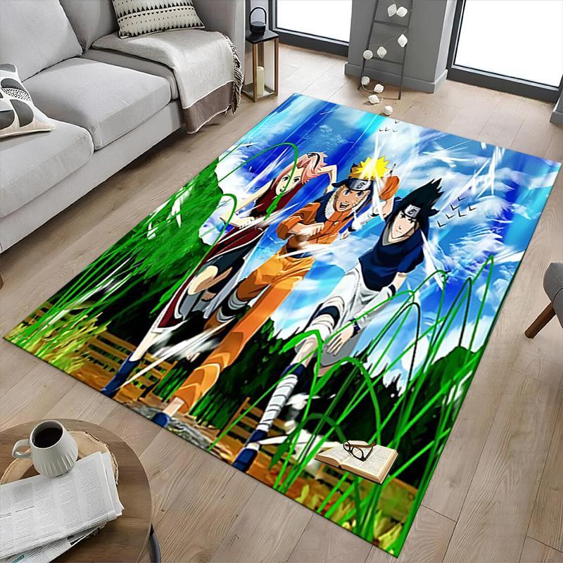 1pc Naruto Path Hokage Carpet for Playroom Bedroom Living Room Sofa Home Decor,kids Game Area Rug Non-slip Floor Mat Y723114