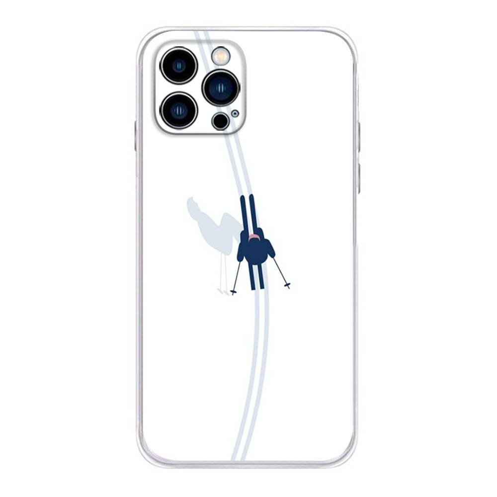 Natural Scenery Snow Mountain Phone Case for iPhone 16,15,14,13,12,11Pro,Max,17,Air,E,Mini Fingerprint Anti-Shock Rear Cover TPU