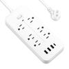 Universal US Plug Electrical Socket Extension Cable Power Strip for Office Home