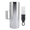 Guiro Instrument 32x13cm Open Design Stainless Steel Guiro Shaker with Scraper for Jazz Band Concert Stage Performance