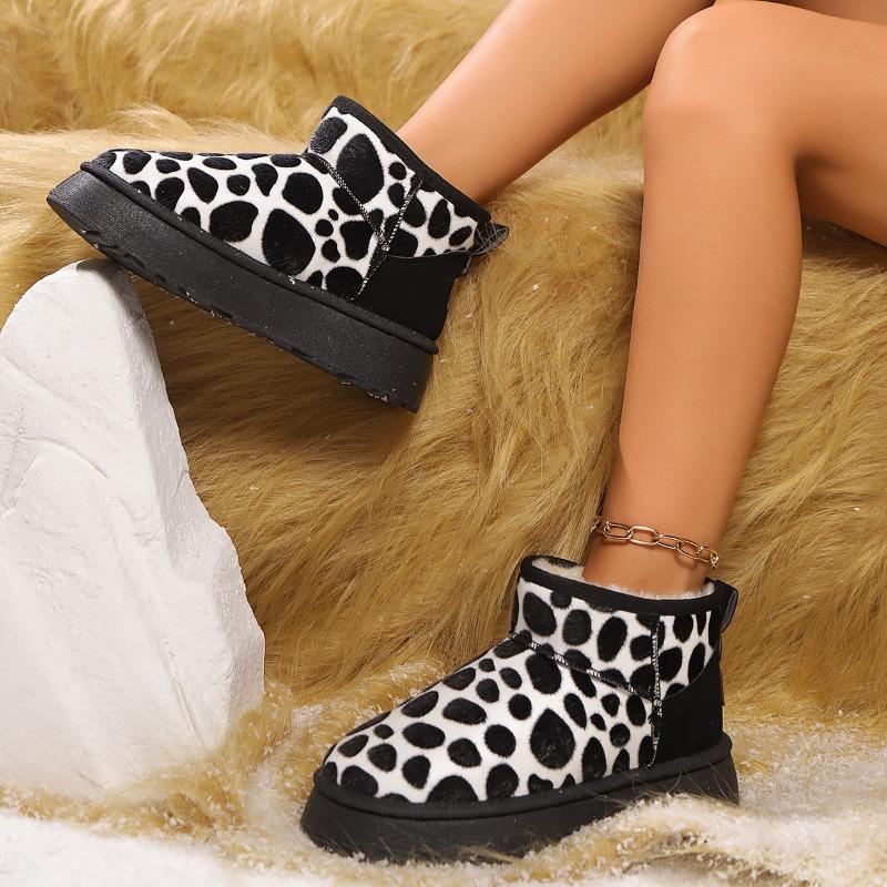 Мода 2024 года, зимние женские новые замшевые удобные и теплые зимние ботинки, женские ботильоны с толстой подошвой и плюшевой подкладкой