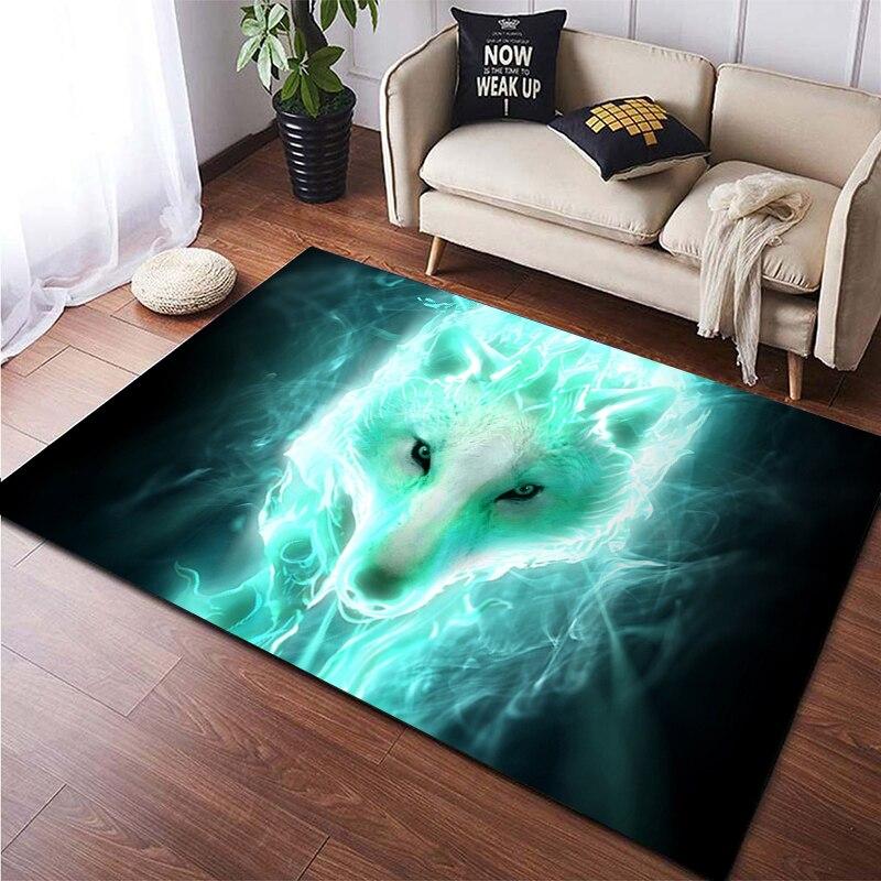 Custom Animal Carpet Wolf Pattern Home Decoration Living Room Lobby Decoration Home Decoration Accessories Wolf Splicing Carpet
