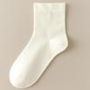 Women's Mid-Calf Pure Cotton Anti-Pilling Socks - Thin, Loose-Fit, Trendy for Spring/Summer/Postpartum