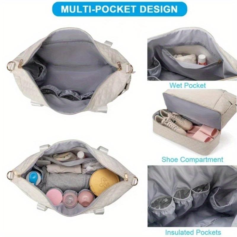 Mommy Bag Large Capacity Leisure Sports Diaper Bag Mother's Portable One Shoulder Travel Adjustable Trolley Luggage Bag Baby Bag