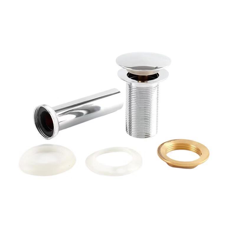 Stainless Steel Pop-up Sink Drain with Ceramic Cover