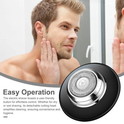 Летающая тарелка, мужская электробритва Type-C, перезаряжаемая мини-роторная бритва для путешествий, портативный беспроводной триммер для волос, инструмент для удаления бороды, отец, парень