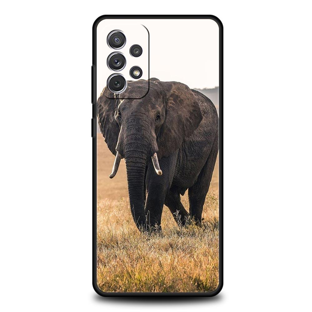 Animal Elephant Case for Samsung A51 A71 A21S A12 A11 A15 A25 A31 A41 A52 A32 A23 A33 A53 A73 A03S A05S A13 5G A72 A54 A34 Cover
