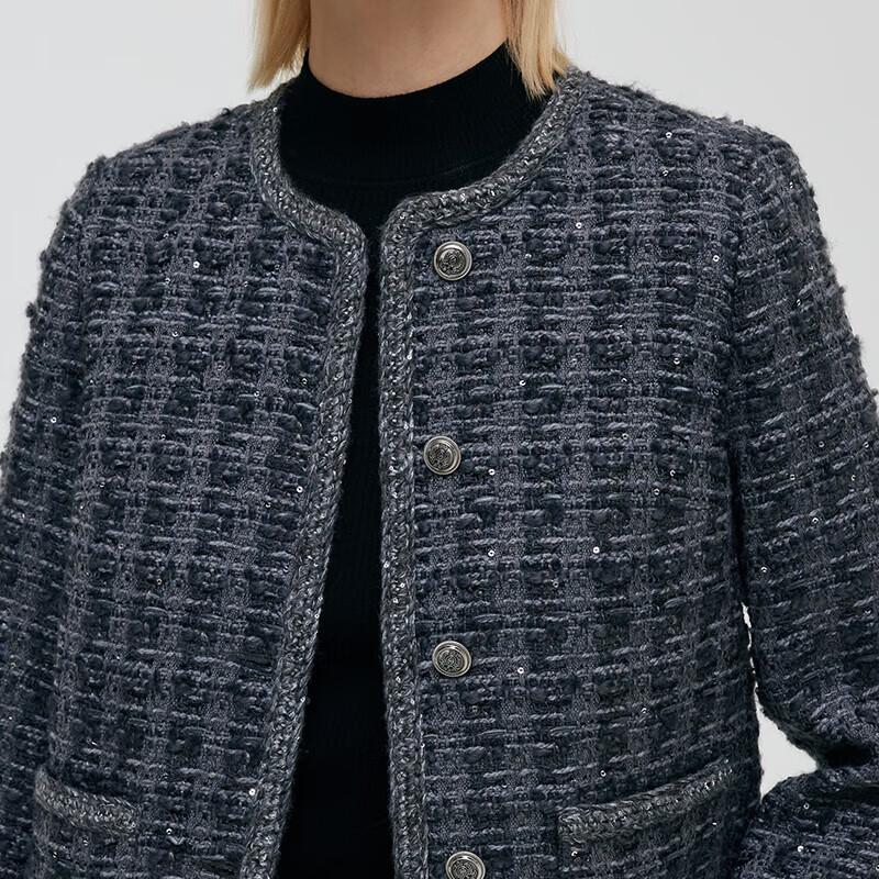 GOELIA Little Fragrance Style Wool Blend Short Jacket