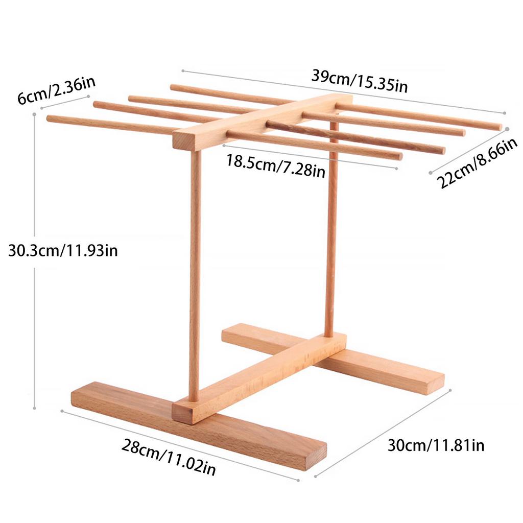 Вращающаяся сушилка для макаронных изделий, деревянная складная съемная кухонная подставка, сушилка для инструментов, простая установка, переносная подвесная стойка для макаронных изделий