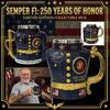 3D Кружка, посвященная 250-летию, Военная, Синий Мундир, Кружка с Ручкой в Виде Меча, Коллекционный Подарок для Ветеранов