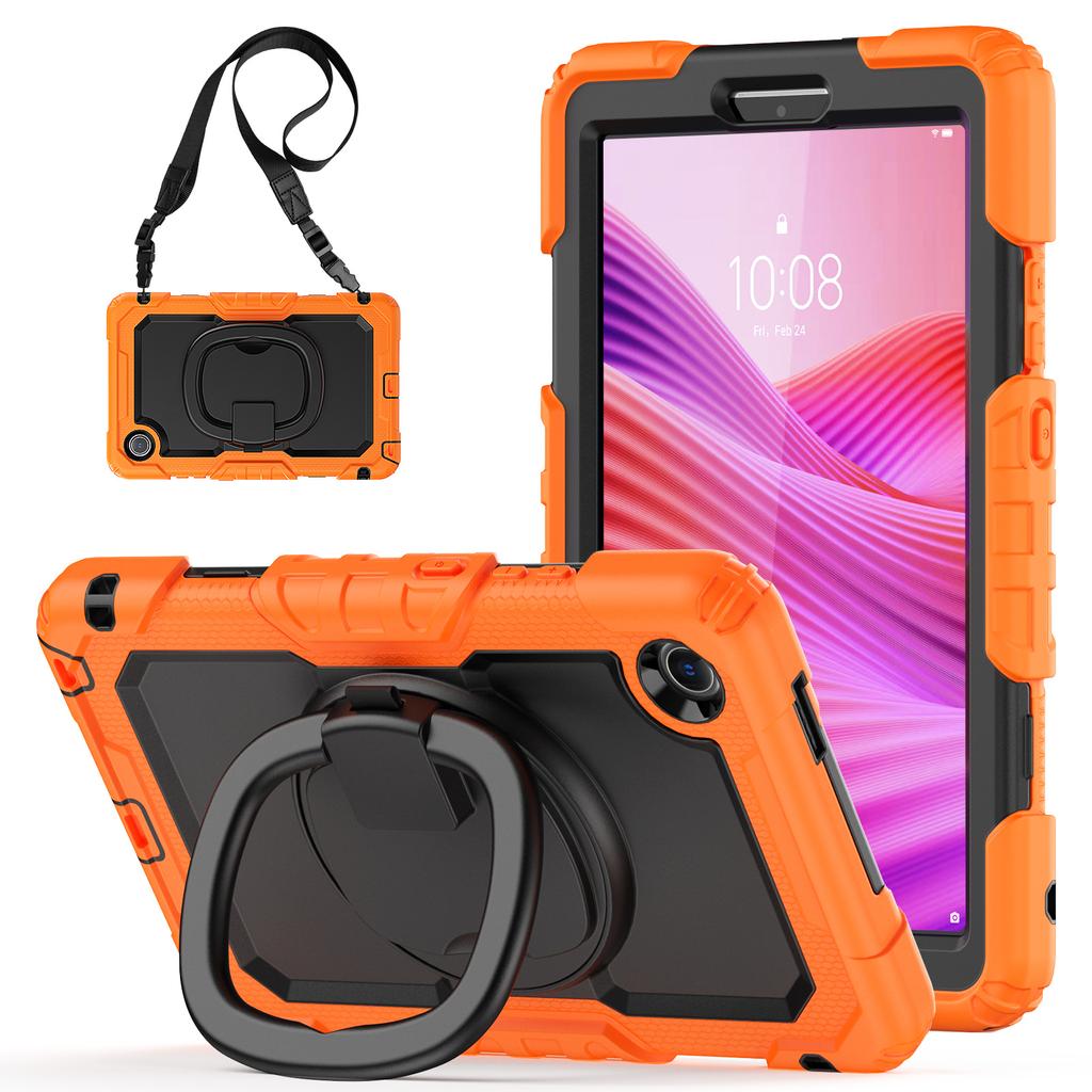 Чехол-подставка для Lenovo Tab K9 TB305FU, чехол для планшета из ПК+силикона с плечевым ремнем