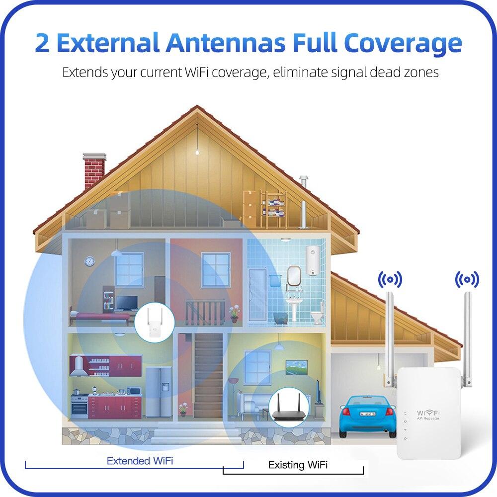 Беспроводной повторитель WiFi, удлинитель WiFi, усилитель Ultraboost WiFi, повторитель дальнего действия, точка доступа Wi-Fi 300M