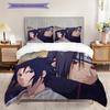 Japanese Anime Cartoon N-Narutos Famous U-Uzumakis N-Narutos Comfortable Duvet Cover and Pillowcase(1 * Duvet Cover + 2 * Pillowcase, Without core)G8